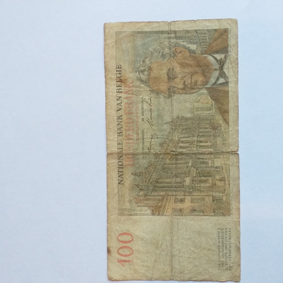 1953 Belgium 100 Franc note - Picture 2 of 2